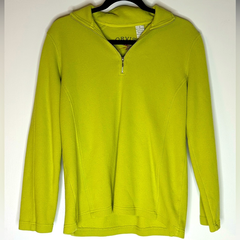 Orvis Half Zip Up Sweater